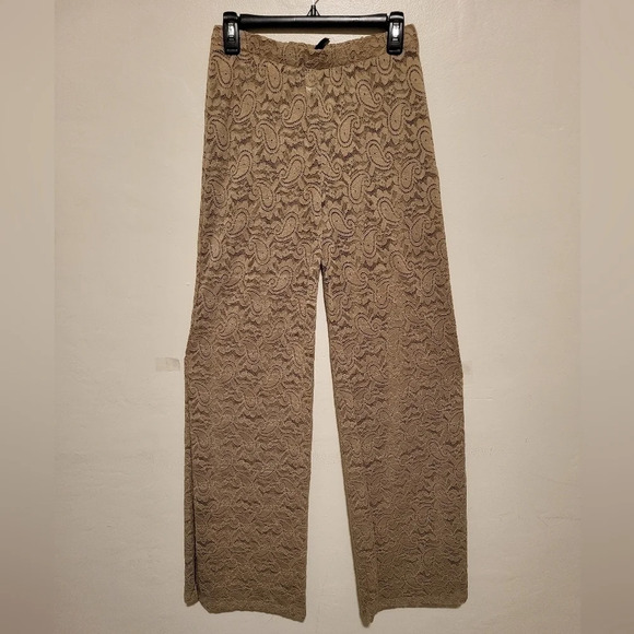 NWOT KTOO Wide Leg Lace Pants (Size M) - Picture 5 of 7